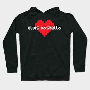 Elvis costello -> pixel art design Hoodie